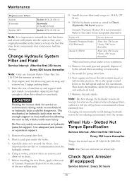 Change Hydraulic System Filter And Fluid Wheel Hub