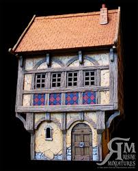 Maison Medievale N 3 Kit Resine Ech 30mm Maison Dessin Maquette Maison Et Medieval