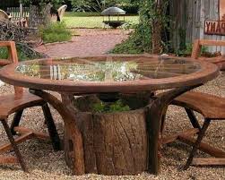 10 Great Things To Do With Tree Stumps In The Garden Stump Table Outdoor Tree Stump Table Tree Stump