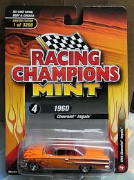 1 64 Racing Champions Mint 2018 1960 Chevrolet Impala W Orange Flames Rcsp007 Racingchampions Chevrolet Chevrolet Impala Hot Wheels Cars Diecast Cars