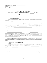 Incetarea arendei inainte ca termenul sa expire se realizeaza prin rezilierea contractului. Act Aditional Reziliere Arenda Model