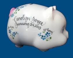 Large Piggy Bank- Under the Sea Design