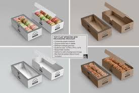 Top Flap Window Box Packaging Mockup Food Box Packaging Box Packaging Packaging Mockup