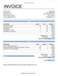 50+ Labor Invoice Template Excel Images