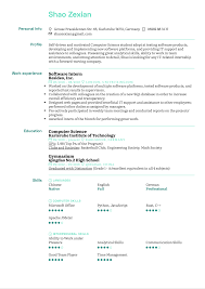 I'm a junior majoring in computer science at university college. Software Intern Resume Template Kickresume