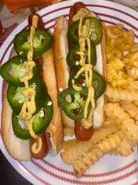 The hot dog is a cooked sausage, traditionally grilled or steamed and served in a partially sliced bun. My Favorite Topping On A Hotdog Is Jalapeno What S Yours Hotdogs