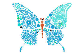 This giant holly leaves diy is the perfect way to fill a large space with festive holiday decor. Butterffly Made Of Paisley Patterns Svg Cut File By Creative Fabrica Crafts Creative Fabrica