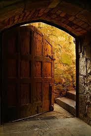 Golden Light Old Wooden Doors Beautiful Doors Doors