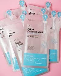 Dr G Aqua Collagen Mask Pack Of 10 Collagen Sheet Mask Collagen Mask Collagen