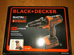 Impact attachment for driving screws and other large fasteners with ease. Black Decker Bdcdmt120c 20v Max Matrix Cordless Drill Driver For Sale Online Ebay
