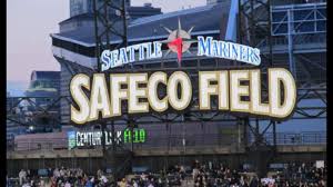 sign on the outfield wall of safeco field seattle mariners