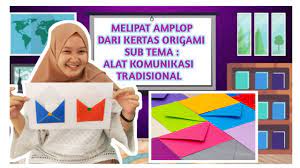 #idekreatif #sentraseni ide kegiatan kreatif tema alat komunikasi paud kreasi handphone. Melipat Amplop Dari Kertas Origami Sub Tema Alat Komunikasi Tradisional Youtube