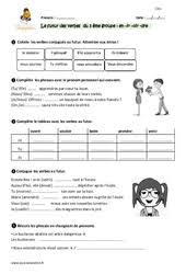 Le professeur phifix propose des fiches d'exercices pour l'école élémentaire à l'usage des instituteurs, professeurs d'école et parents d'élèves. Exercice Conjugaison Etude De La Langue Cm1 Cycle 3