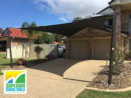 5 Point Gable Shade Sail In Mackenzie Brisbane One Very Happy Owner Shade Sail Shade Sail Installation Carport Shade