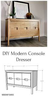 How To Build A Modern Diy Dresser Console Diy Furniture Plans In 2020 Diy Furniture Diy Dresser Diy Furniture Plans