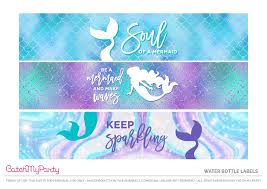 Download These Free Mermaid Printables Now Mermaid Water Bottle Labels See More Par In 2020 Mermaid Printables Mermaid Party Printables Mermaid Theme Birthday Party