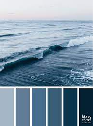 Dark Ocean Blue Color Inspiration Color Inspiration Interior Color Schemes Family Room Paint