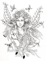 Beautiful Adult Fantasy Coloring Pages Coloring Pages 1055 Fairy Coloring Fairy Coloring Pages Printable Adult Coloring