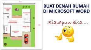 Maybe you would like to learn more about one of these? Buat Denah Rumah Di Microsft Word Youtube