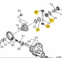 Genuine Isuzu D-Max & NKR GRAFTER REAR DIFF PLANET GEARS 2012-20 (SEND REG)