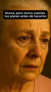 Nunca, pero nunca cuentes tus planes antes de hacelos