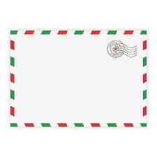 Santa envelope black and white. North Pole Printed Envelopes Christmas Envelopes Christmas Stencils Printed Envelopes