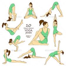Set Of Isolated Yoga Poses Yoga Postures Basic Yoga Yoga Help