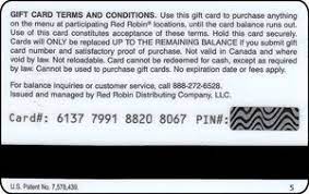These numbers are not located on the card. Gift Card You Melt My Cheddar Red Robin United States Of America Burger Col Us Redr 103a