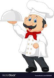 Illustration Of Cartoon Happy Chef Holding A Silver Platter Download A Free Preview Or High Quality Adobe Illustrator Ai E Cartoon Cartoon Chef Cartoon Icons