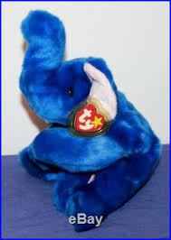 Extremely Rare Peanut Royal Blue Elephant Beanie Buddy New 2nd Gen Withtag Error Ty Beanie Babies Rare