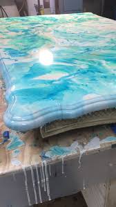 Resin Painted Dining Room Table Work In Progress Diy Resin Table Resin Furniture Painted Dining Room Table