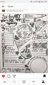 I M Thinking This Would Be Good For The First Day Of School Adapt For Grade Adapt Fir Art Lessons Middle School Elementary Art Elementary Art Projects