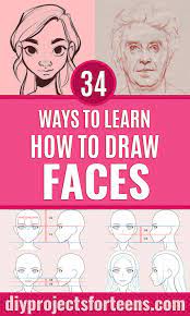 Realistic portrait drawing step by step and video tutorial easy to follow instruction. 34 Ways To Learn How To Draw Faces Diy Projects For Teens