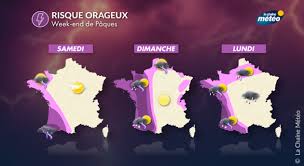 Positionnées sur le proche atlantique, les perturbations continueront de défiler sur notre territoire. Meteo Week End Et Lundi De Paques La Chaleur Tourne A L Orage Actualites La Chaine Meteo