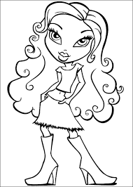 They will provide hours of coloring fun for kids. Bratz Coloring Pages For Girls Bestappsforkids Com