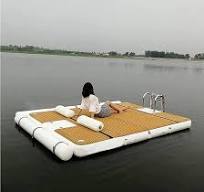 Amazon.com: CUIYMXSC Inflatable Floating Dock, Inflatable ...