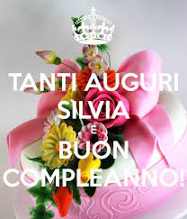Tanti Auguri Silvia E Buon Compleanno Poster Poster Design Birthday Create Your Own
