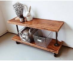 Maybe you would like to learn more about one of these? Wgx 2 Tier Bookcase Vintage Industrial Style Bookshelves With Four Wheels Buy Online In Andorra At Andorra Desertcart Com Productid 60310663