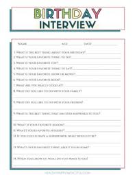 And used 16,209 pounds of icing. 85 Fun Birthday Interview Questions For Kids Free Printable Questionnaire