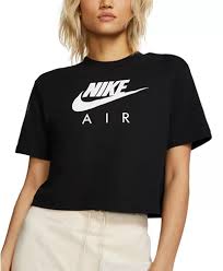 Nike Air Cotton Cropped Top Reviews Tops Women Macy S Tops Black Crop Tops T Shirt Crop Top