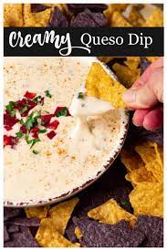 Queso Dip A Creamy White Cheese Dip Butter Baggage Recipe Queso Dip White Cheese Dip Queso