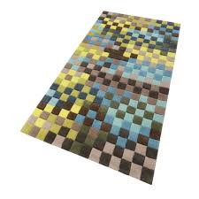 Esprit Kurzflor Teppich Aus Wolle Pixel Grun Blau Taupe Kurzflor Teppiche Teppich Teppich Flur