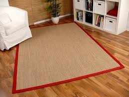 Ordern sie einen hochwertigen sisalteppich bei ackermann: Sisal Astra Natur Teppich Nuss Bordure Rot