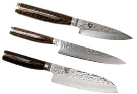 Set De 3 Couteaux De Cuisine Japonais Kai Shun Premier Forme Japonaise