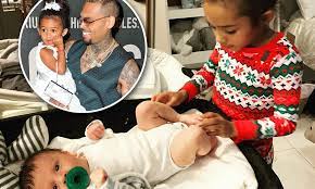 Aeko catori brown edit 2. Chris Brown Shares Photo Of His Newborn Son Aeko Catori And Daughter Royalty Bonding Daily Mail Online