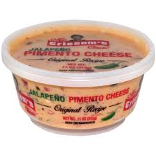 Ingredients extra sharp cheddar cheese (pasteurized milk, cheese culture,salt, enzymes, annatto for color), mayonnaise (soybean oil, eggs and eggyolks, water, distilled vinegar, sugar, salt, lemon juice concentrate, naturalflavors), pimentos. Mrs Grissom S Jalapeno Pimento Cheese Spread 11 Oz Food 4 Less
