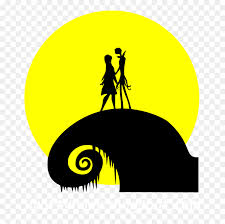 Movies Personal Use Nightmarebeforechristmas Silhouette Jack And Sally Silhouette Hd Png Download Vhv