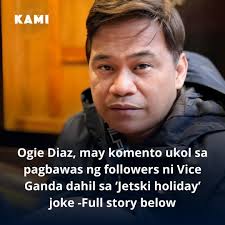 Nag-unfollow kasi sa kanya yung mga DDS na di nagustuhan yung jetski  holiday joke sa kanyang concert." Details in comments Photo: Ogie Diaz IG