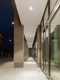 Led Semi Recessed Ceiling Downlights Symmetrical Distribution Designed For Down Lighting Atriums Can In 2021 Recessed Ceiling Exterior Lighting Recessed Downlights