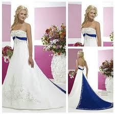 Popular Royal Blue Wedding Dress Aliexpress Blue Wedding Dress Royal Wedding Dresses Satin Wedding Dresses Strapless
